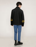 Elbow Smile Drawing Bookle Embroidery Double Paper Jacket