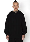 Twisted Cable Knit Hoodie