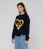 [UNISEX] Big Heart Smile Spray Sweatshirt