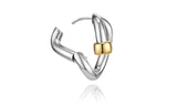 Erite23 SV(C) Combi Double Twist Earring