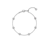 Essence silver tennis (W) station bracelet