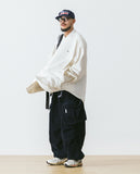 [AG] Corduroy Oblique Cargo Balloon Pants