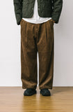 Two-Tuck Corduroy Wide Pants