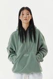 Draw cord fleece hoodie