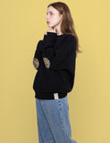 Elbow Dot Smile Beads Sweatshirt