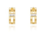 Essence 14K Raphine wide one touch earring