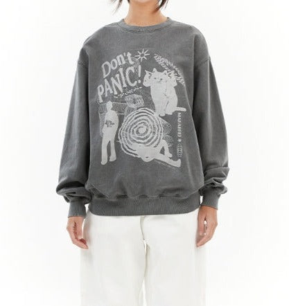 mahagrid(マハグリッド) - DON'T PANIC PIGMENT SWEATSHIRT – einz.jp