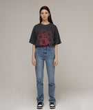 Comics Line Flower Drawing Short Sleeve T-shirt