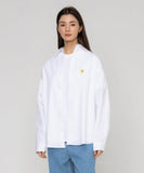 Flower Dot Embroidery Overfit Shirt