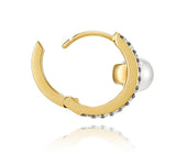 Noailles Silver Antique Pearl Point One Touch Earrings full