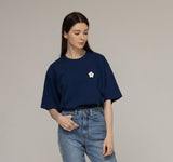 Drawing Flower Back Logo Short Sleeve Tee