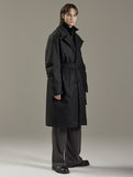 TURTLE NECK BELTED LONG DOWN COAT