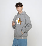 Big Flower Bear Smile Hoodie