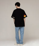 Elbow Match Flame Smile Short Sleeve Tee