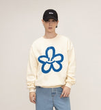 [UNISEX] Big Flower Smile Spray Sweatshirt