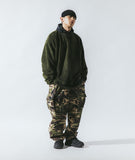 [AG] Rib Camo Belt Balloon Pants