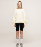 OF GRAVER AN Logo Smile White Clip Sweatshirt