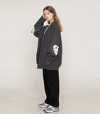 Elbow Heart Smile Knit Cardigan