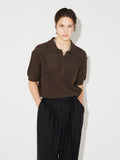 BROWNY KNIT HALF SHIRTS