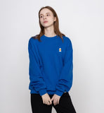 Duck Face Embroidery Smile Sweatshirt