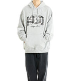 CHECK MGD COLLEGE HOODIE [GREY]