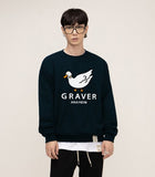 [UNISEX] White Duck Smile Sweatshirt