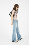 True stitch low rise denim pants