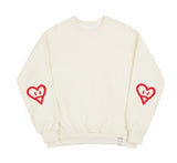 [UNISEX] Elbow Spray Heart Smile Sweatshirt