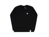 Flower Dot Embroidery White Clip Long Sleeve