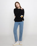 [UNISEX] Elbow Flower Bear Smile Sweatshirt