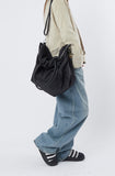 Hand strap big nylon cross bag
