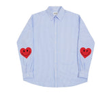 Elbow Heart Smile Overfit Stripe Shirt