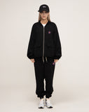 Zipper Regic Purple Flower MA-1 Flight Jacket