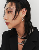 [BLACKLABEL]Glamourous Voldi Full Cubic Chain Necklace