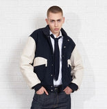 Pocket Patched Varsity Jacket