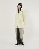 Soft 2-way zip-up heavy knit hood