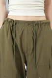 Over size stopper snap cargo pants