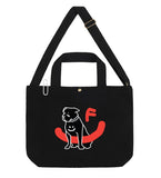 【John Wick 4 X GRAVER】Drawing Dog Smile White Clip 2 Way Eco Bag