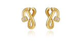 Erite23 SV(Y) Pave Double Twist Earring