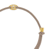 Erite23 SV(Y) Pave String Bracelet Beige