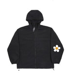 Elbow Flower Dot White Clip Windbreaker