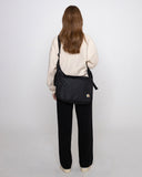 Flower Bear Embroidery Cross Curved Messenger Bag
