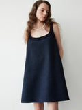 Tweed sleeveless dress 001