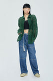 PUNCHING KNIT WESTERN SHIRT