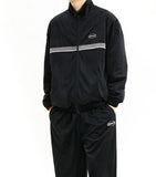 VELOUR TRACK JACKET [BLACK]