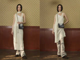 Cable Knit One Piece (Scarf Set) / Off White