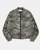 Camouflage zip-up over flight jacket