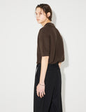 BROWNY KNIT HALF SHIRTS