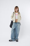 Hand strap big nylon cross bag