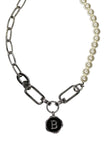 guerlain Signature B pearl Chain necklace